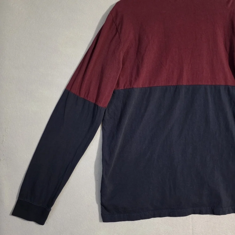 True Religion Mens Color Block Rugby Shirt 100% Cotton 104933 Size Large